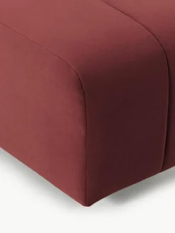 Westwing Collection Samt-Sofa-Hocker Lena