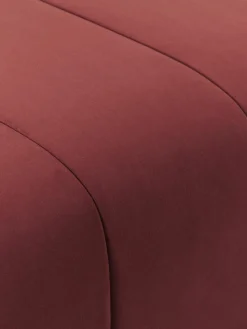Westwing Collection Samt-Sofa-Hocker Lena