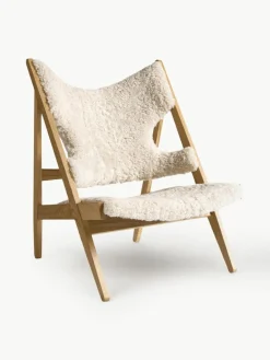 Audo Copenhagen Schaffell-Loungesessel Knitting