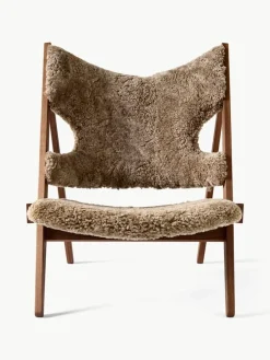 Audo Copenhagen Schaffell-Loungesessel Knitting