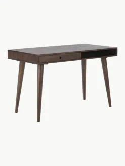 Westwing Collection Schreibtisch Tova aus Massivholz mit Schublade