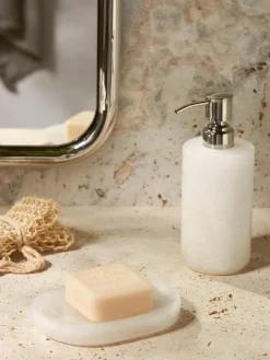 Westwing Collection Seifenschale Valo aus Alabaster