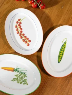 &k amsterdam Servierplatte Tomato aus Fine Bone China