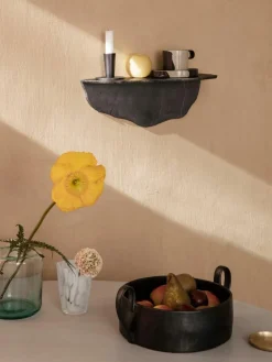 ferm LIVING Servierschüssel Flow aus Steinzeug