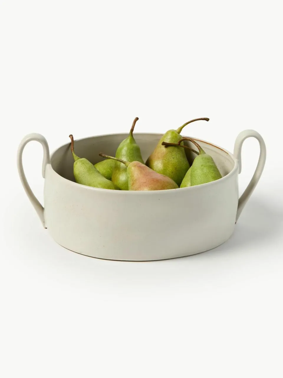 ferm LIVING Servierschüssel Flow aus Steinzeug