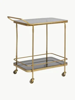 Bizzotto Servierwagen Orabel mit Glasplatten