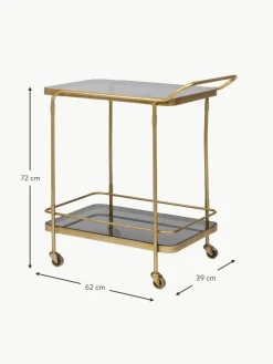 Bizzotto Servierwagen Orabel mit Glasplatten