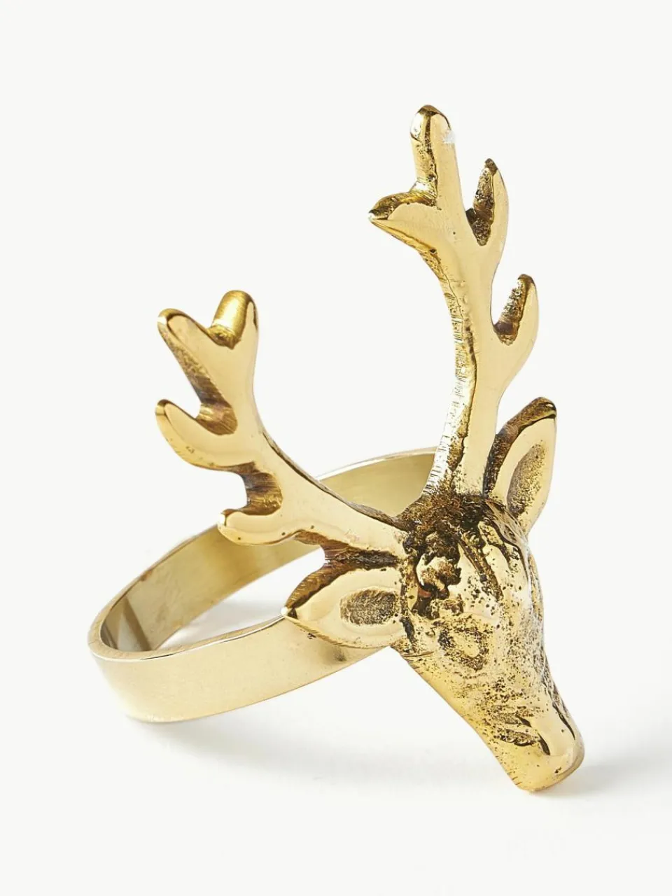Westwing Collection Serviettenringe Deer, 4 Stück
