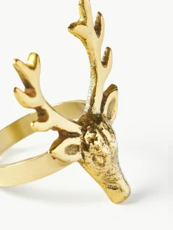 Westwing Collection Serviettenringe Deer, 4 Stück
