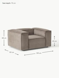 Westwing Collection Sessel Lennon aus Cord