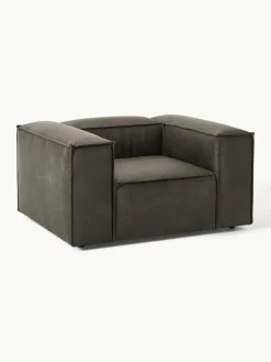 Westwing Collection Sessel Lennon aus recyceltem Leder