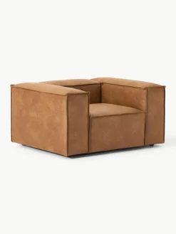 Westwing Collection Sessel Lennon aus recyceltem Leder