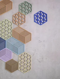 Zone Denmark Silikon-Untersetzer Triangles