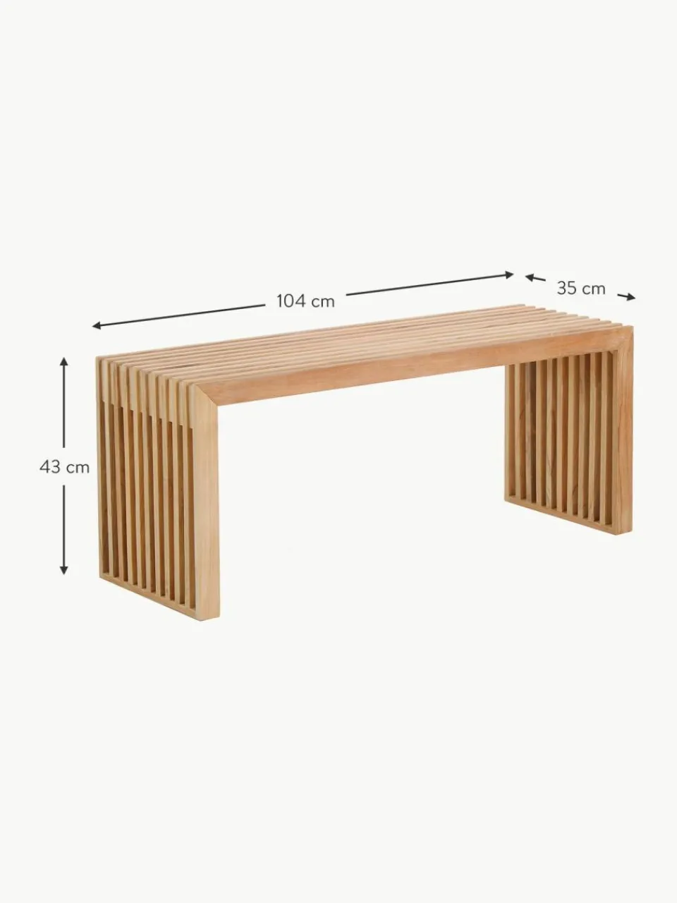 Cinas Sitzbank Rib aus