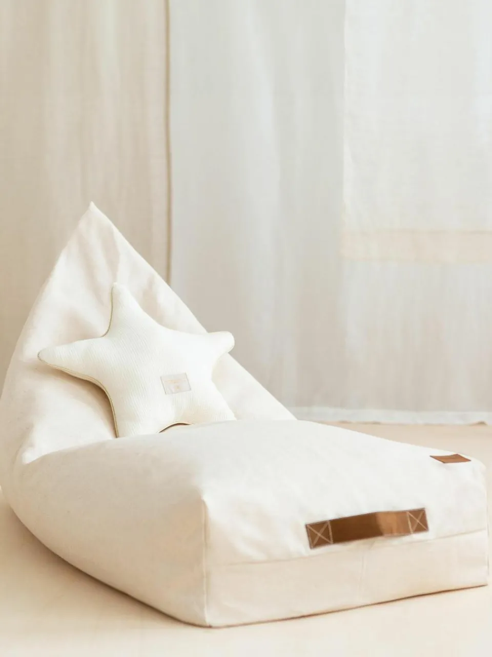Kinder Nobodinoz Sitzsack Oasis aus Baumwolle
