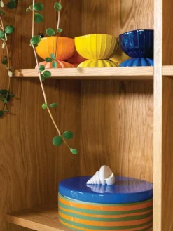 &k amsterdam Snackschälchen Clam aus Dolomit, 2er-Set