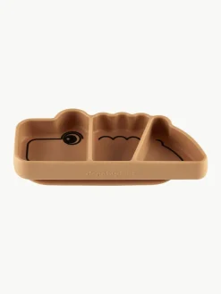 Kinder Done by Deer Snack-Teller Croco mit Stick & Stay Funktion