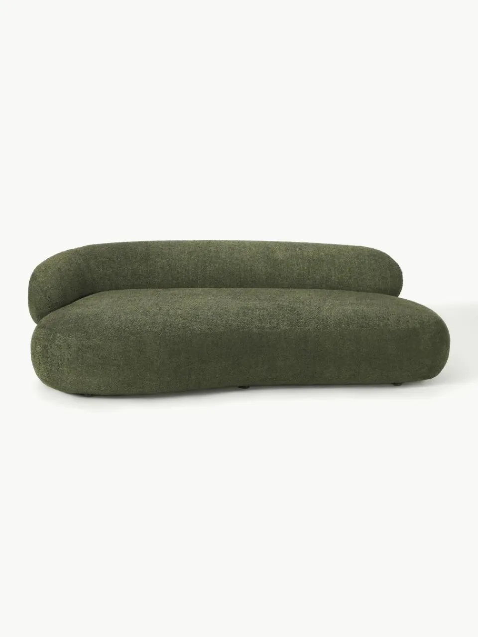 Westwing Collection Sofa Alba (3-Sitzer) aus Teddy-Bouclé