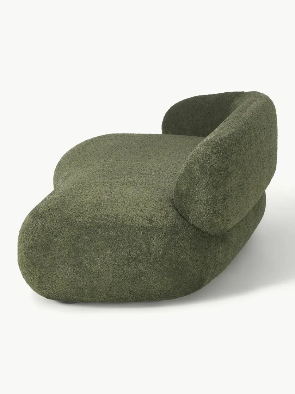 Westwing Collection Sofa Alba (3-Sitzer) aus Teddy-Bouclé
