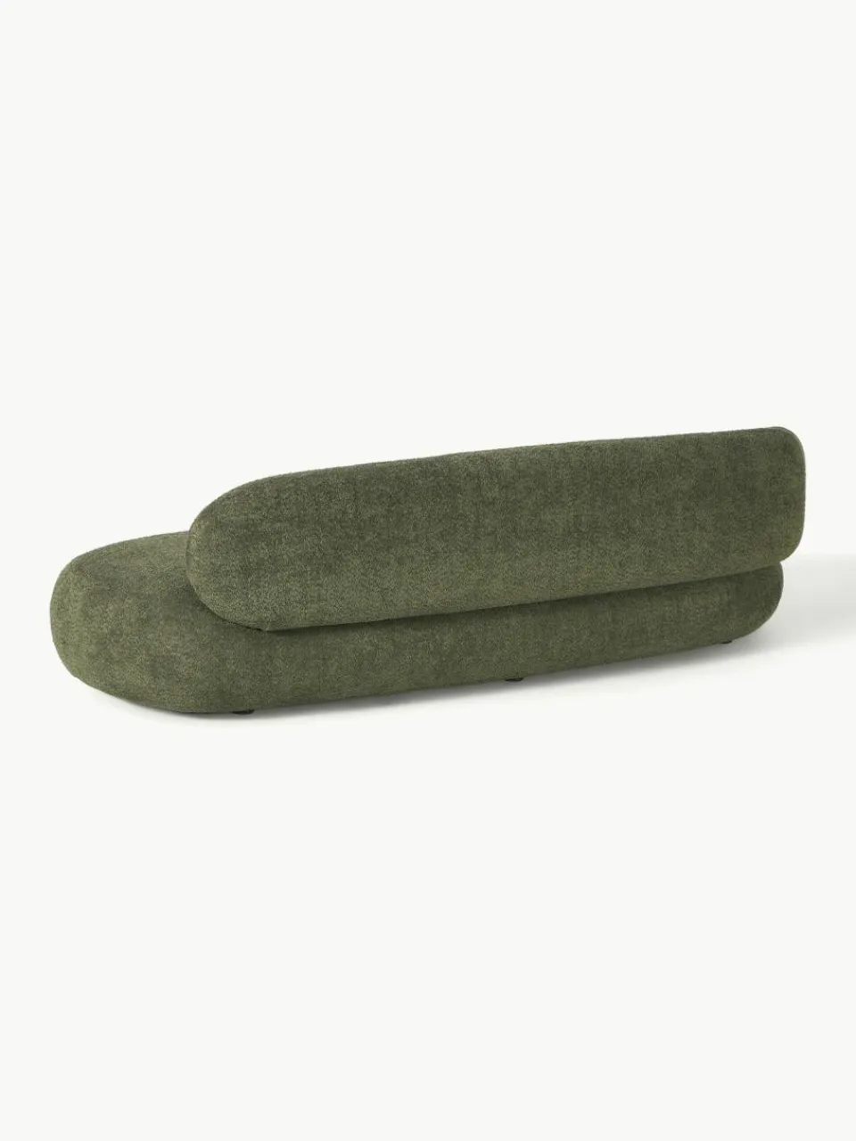 Westwing Collection Sofa Alba (3-Sitzer) aus Teddy-Bouclé