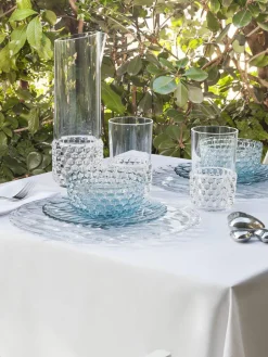 Kartell Speiseteller Jellies mit Strukturmuster, 4 Stück