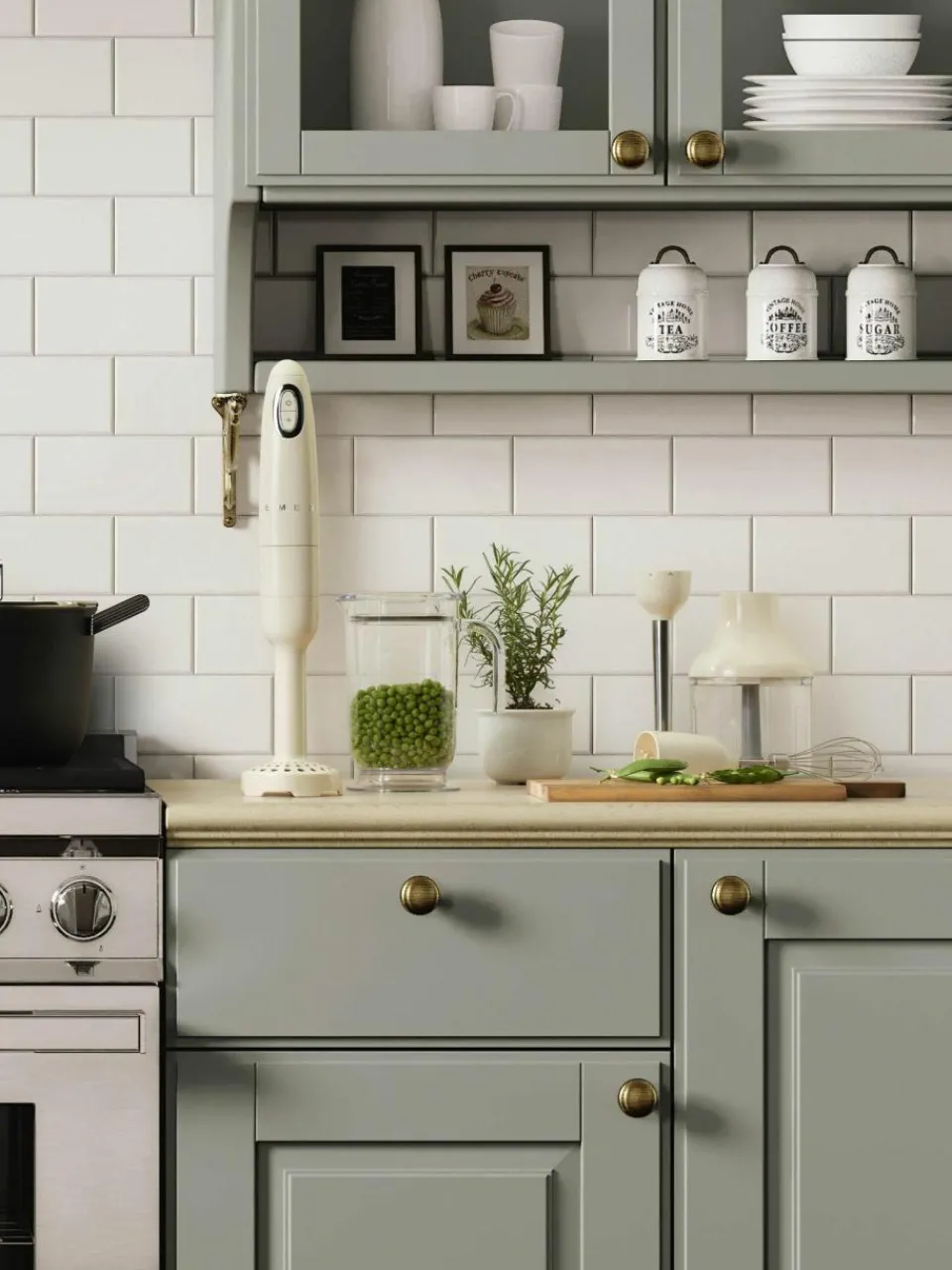 Smeg Stabmixer-Set 50's Style, 5-tlg.