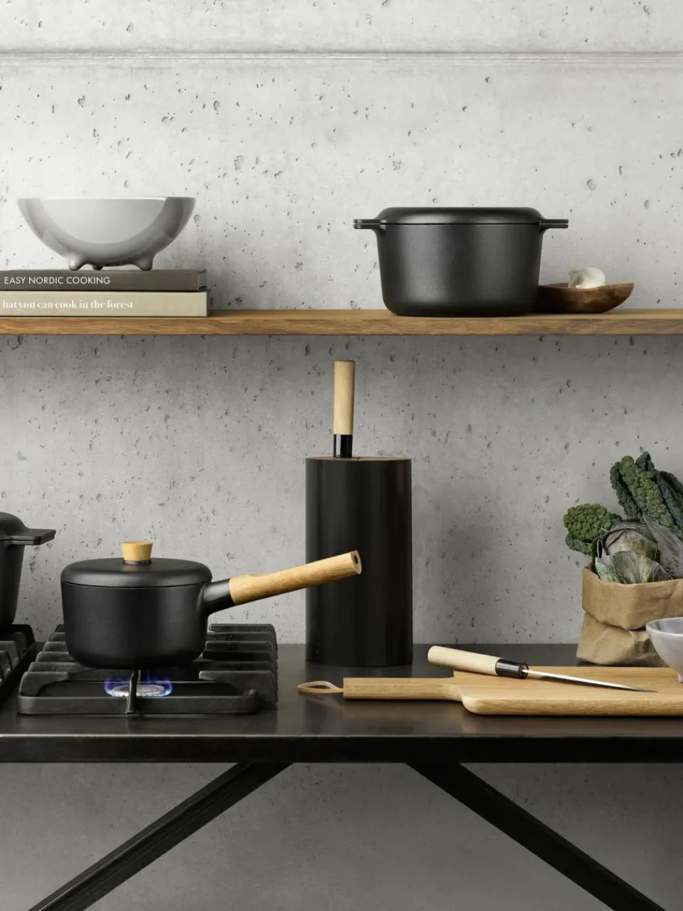 Eva Solo Stielkasserolle Nordic Kitchen mit Antihaftbeschichtung