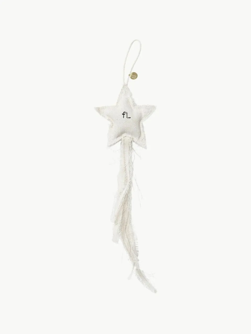 ferm LIVING Stoff-Baumanhänger Vela, 4er-Set