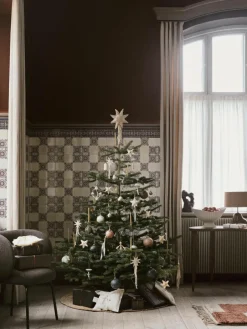 ferm LIVING Stoff-Baumanhänger Vela, 4er-Set