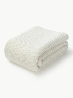 Westwing Collection Strickdecke Adalyn aus Bio-Baumwolle