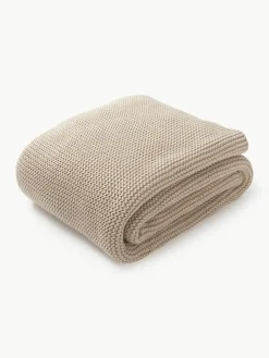 Westwing Collection Strickdecke Adalyn aus Bio-Baumwolle