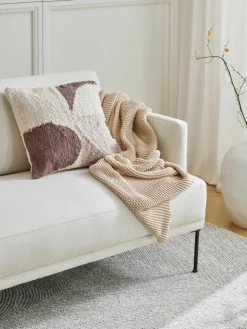 Westwing Collection Strickdecke Adalyn aus Bio-Baumwolle