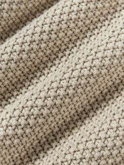 Westwing Collection Strick-Kissenhülle Molly mit Pompoms
