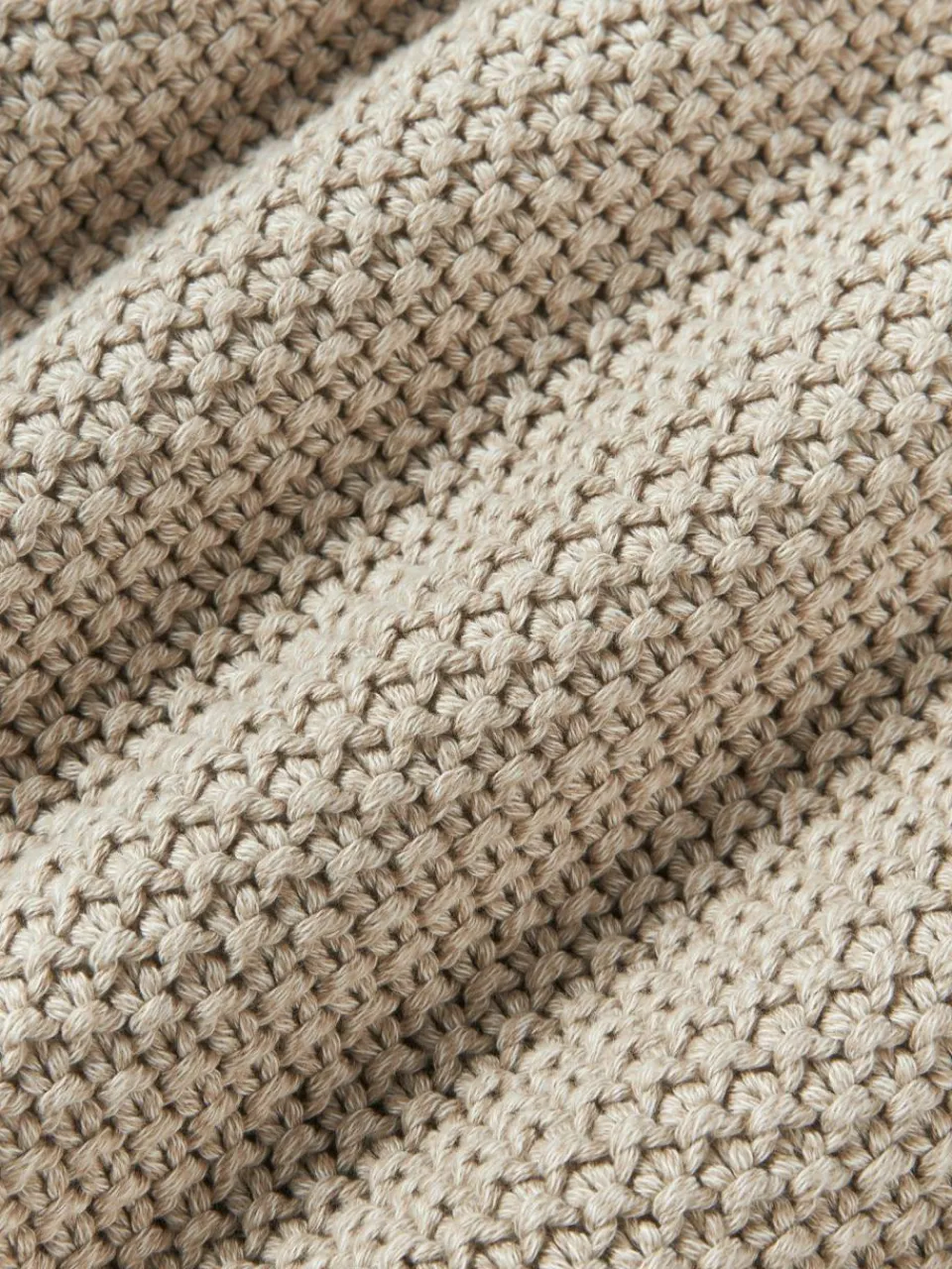 Westwing Collection Strick-Kissenhülle Molly mit Pompoms