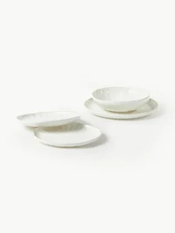Westwing Collection Suppenteller Sali mit Relief, 2 Stück