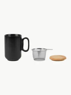 Westwing Tasse Baltika mit Teesieb und Deckel