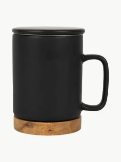 Westwing Tasse Nordika mit Deckel und Sieb