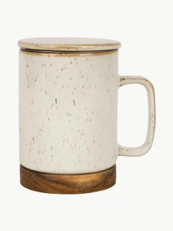 Westwing Tasse Nordika mit Deckel und Sieb
