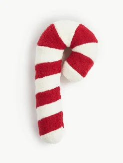 Westwing Collection Teddy-Kissen Sugar in Zuckerstangenform