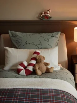 Westwing Collection Teddy-Kissen Sugar in Zuckerstangenform