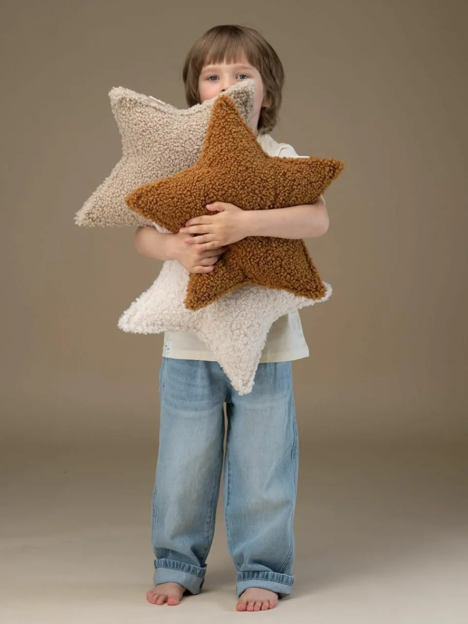 Kinder Wigiwama Teddy-Kuschelkissen Star