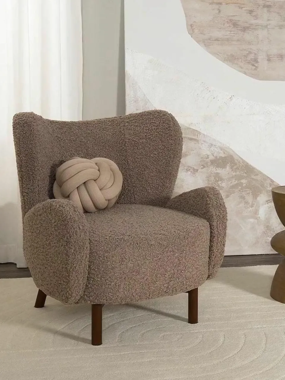 Westwing Collection Teddy-Ohrensessel Kalia