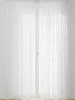 Jotex Transparente Spitzen-Gardinen Lacina mit Tunnelsaum, 2 Stück