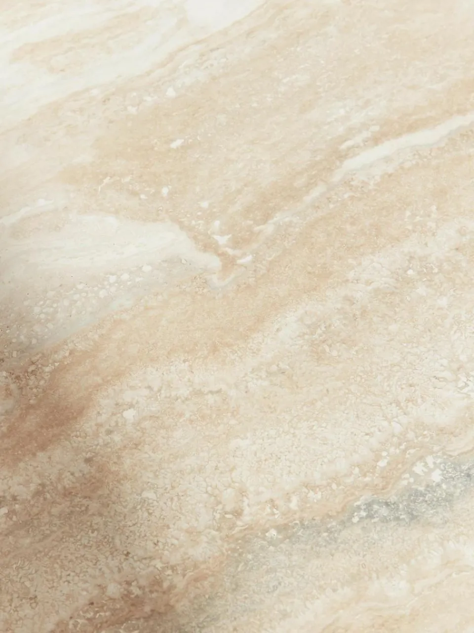 ferm LIVING Travertin-Couchtisch Distinct mit zwei Tischplatten