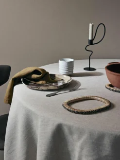 ferm LIVING Untersetzer Weave aus Rattan und Mangoholz, 2er-Set
