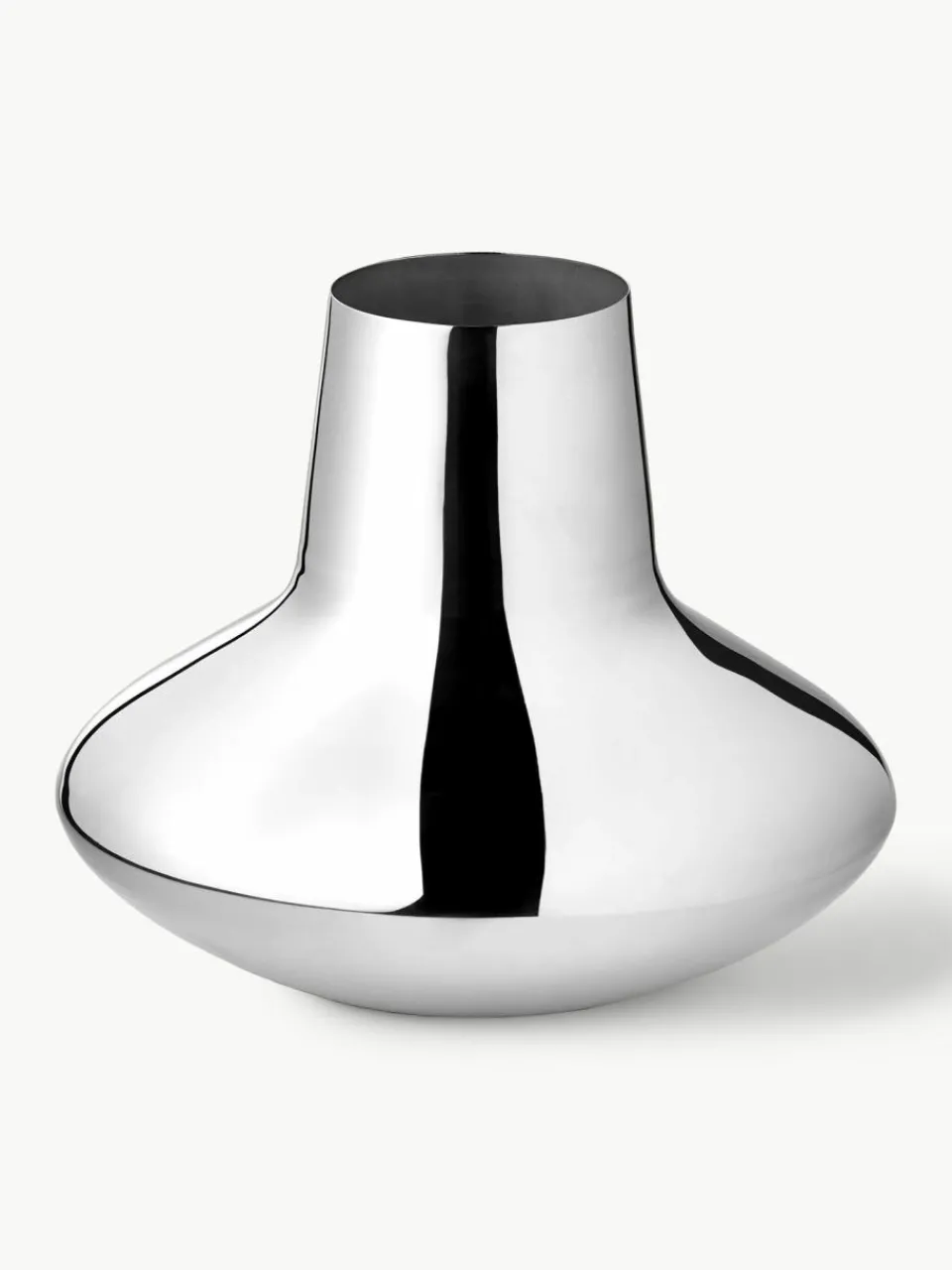 Georg Jensen Vase Henning Koppel aus Edelstahl, H 22 cm
