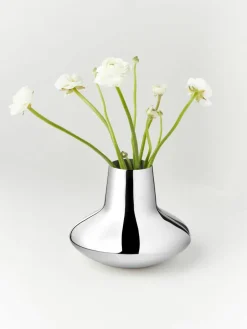Georg Jensen Vase Henning Koppel aus Edelstahl, H 22 cm