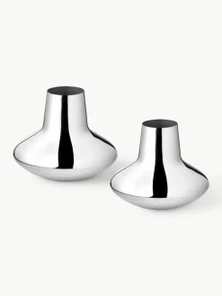 Georg Jensen Vase Henning Koppel aus Edelstahl, H 22 cm