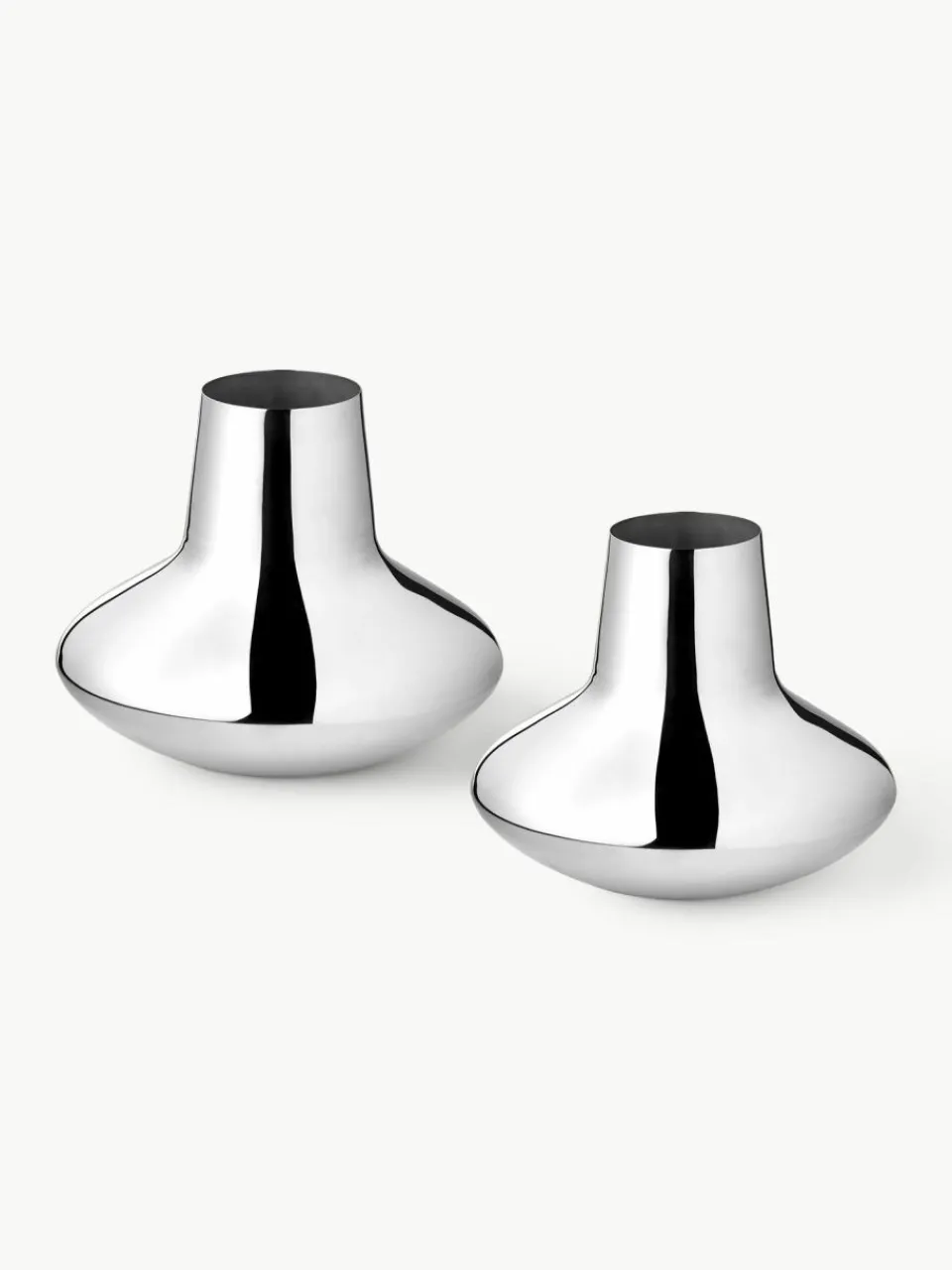 Georg Jensen Vase Henning Koppel aus Edelstahl, H 22 cm
