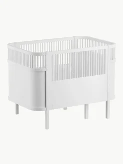 Kinder Sebra Verlängerbares Babybett Baby & Junior aus Birkenholz, 70 x 110/150 cm